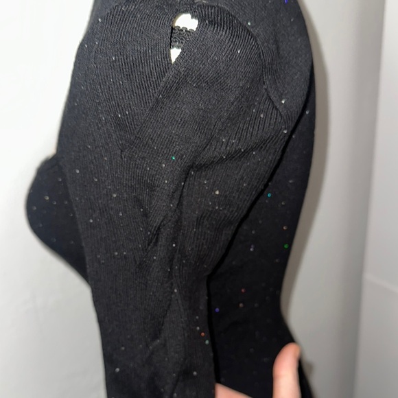 NWOT Guess Sparkly Black Women's Top - Picture 3 of 4